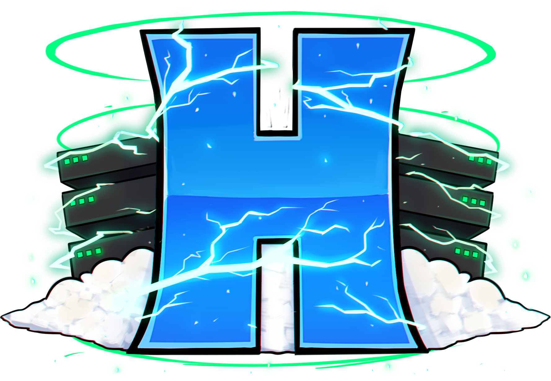 Logo desenhada da HypeHost